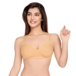 1112 - Cotton Lycra Basic Backless Padded T-Shirt Bra