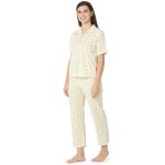 SCH 10806 - Cotton Night Suit Regular Yellow - Image 2