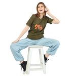 SRF 24071 -Olive Kitty Joy Tee - Image 6