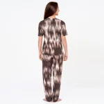 R-CS-19724 - Earthy Chic Modern Abstract Printed Brown Set - Image 4