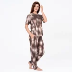 R-CS-19724 - Earthy Chic Modern Abstract Printed Brown Set - Image 5