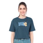 SCT 24028 - Happy Vibes Petrol Tee - Image 2