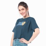 SCT 24028 - Happy Vibes Petrol Tee