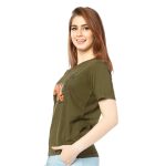 SRF 24071 -Olive Kitty Joy Tee - Image 3