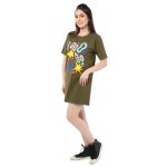 STD 24016 - Olive Glow Chic Dress - Image 3