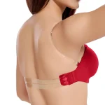 Cotton Plain Mold Padded T-shirt Bra 1230 Maroon