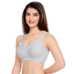 1264-Non Padded Full Coverage Bra-Grey