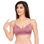 2727-Non Wired Full Cover Padded Strapless Bra-Onion Pink