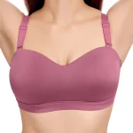 4545-Non Wired Full Cover Padded Strapless Bra-Onion Pink