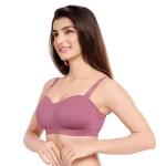 4545-Non Wired Full Cover Padded Strapless Bra-Onion Pink