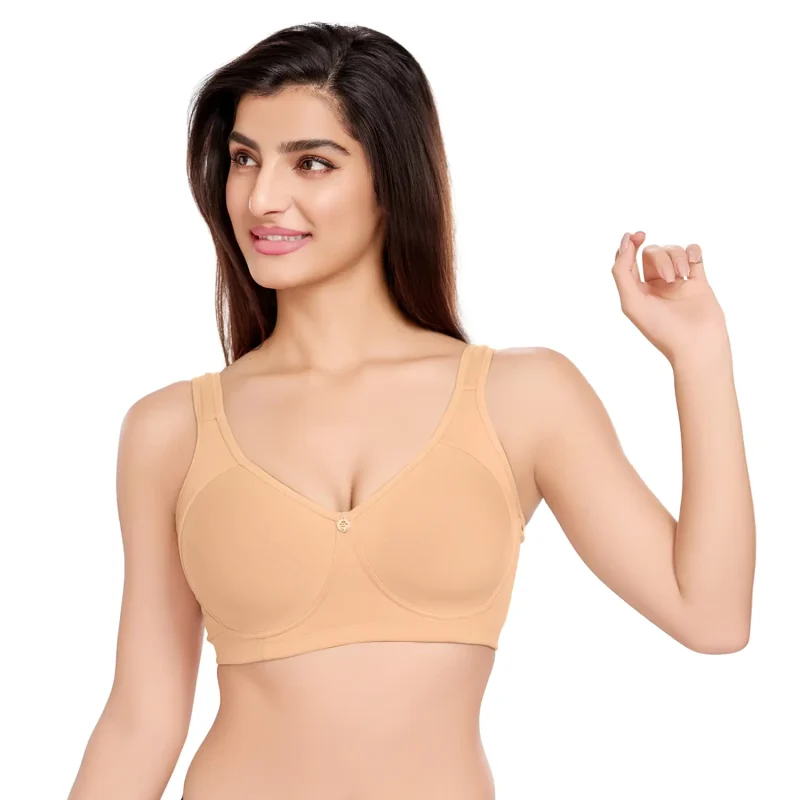 3636-Non Wired Full Cover Padded Bra - Skin