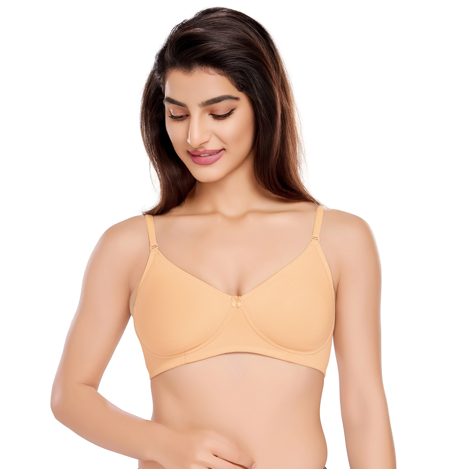 skin1030 (1) 1030 - Cotton Basic Plain Soft Padded T-Shirt Bra - Image 1