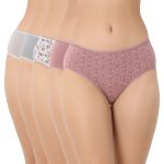 7272 - Cotton Hipster Premium Panties Set Of 5 Stretchable Fabric