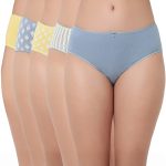 7305 - Cotton Hipster Premium Panties Set Of 5 Stretchable Fabric