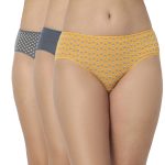 7334 - Pack of 3 Cotton Lycra Premium Hipster Panties