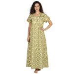 JSS 12064 - Printed Cotton Nighty for Women – Square Neck, Half Sleeves - Image 15