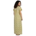 JSS 12064 - Printed Cotton Nighty for Women – Square Neck, Half Sleeves - Image 18