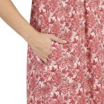 JSS 12064 - Printed Cotton Nighty for Women – Square Neck, Half Sleeves - Image 14