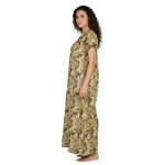 JSS 12075 - Printed Poly-Viscose Nighty for Women – Round Neck, Half Sleeves - Image 16