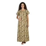 JSS 12075 - Printed Poly-Viscose Nighty for Women – Round Neck, Half Sleeves - Image 19