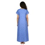 JSS 12092 - Printed Poly-Viscose Nighty for Women – Round Neck, Half Sleeves - Image 11