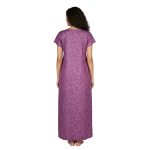 JSS 12092 - Printed Poly-Viscose Nighty for Women – Round Neck, Half Sleeves - Image 17