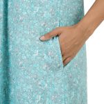 JSS 13001 - Printed Poly-Viscose Nighty for Women – Square Neck, Half Sleeves - Image 21