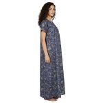 SCH460913 - Printed Poly-Viscose Nighty for Women – Square Neck, Half Sleeves - Image 16