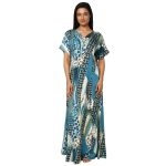 SCR 460043-Printed Rayon Half Sleeved Nighty - Image 2