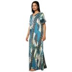SCR 460043-Printed Rayon Half Sleeved Nighty - Image 3