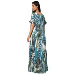 SCR 460043-Printed Rayon Half Sleeved Nighty - Image 5