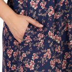 SCR460856 - Printed Poly-Viscose Nighty for Women – Round Neck, Half Sleeves - Image 15